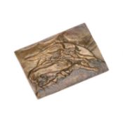 A BRONZE PLAQUE
