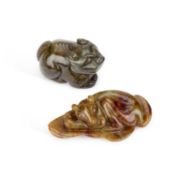 TWO CHINESE JADE CARVINGS