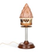 A 1948 LONDON OLYMPIC TORCH CONVERTED TO A TABLE LAMP