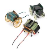 THREE HAND-BUILT MODELS OF BAKERS’ AND JAUNTING CARTS