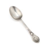 A PEWTER TREFID SPOON