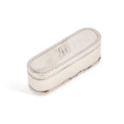 A GEORGE III SILVER SNUFF BOX