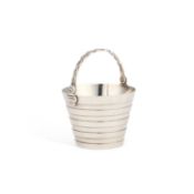 A GEORGE II SILVER CREAM PAIL