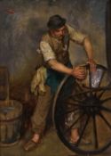 ERNEST S. KLEMPNER (AUSTRIAN/AMERICAN 1867-1941) THE WHEELRIGHT