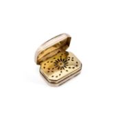 A GEORGE III SILVER VINAIGRETTE
