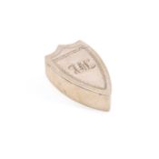 AN UNMARKED GEORGE III SILVER SNUFF BOX