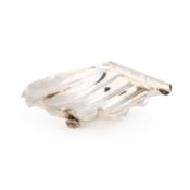 A 20TH CENTURY ITALIAN SILVER DISH