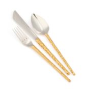 AN ELIZABETH II PARCEL-GILT SILVER PLACE SETTING