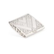 AN UNUSUAL GERMAN 900-STANDARD SILVER CIGARETTE CASE