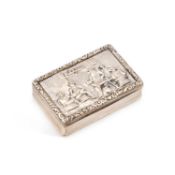 A WILLIAM IV SILVER SNUFF BOX