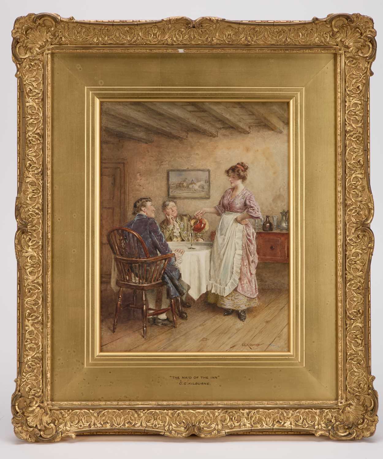 GEORGE GOODWIN KILBURNE (1839-1924) THE MAID OF THE INN - Image 2 of 2