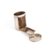A GEORGE III SILVER NUTMEG GRATER
