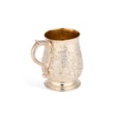 A GEORGE III IRISH SILVER MUG