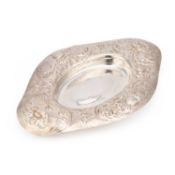 AN ARTS AND CRAFTS BRITANNIA SILVER SIDEBOARD DISH
