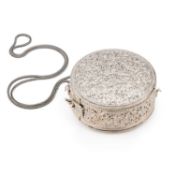AN INDIAN SILVER PURSE