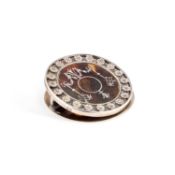 A GEORGE V SILVER AND TORTOISESHELL MONEY CLIP