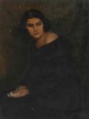 ALDOR GIOVANNI LADISLAO (LATE 19TH/EARLY 20TH CENTURY) PORTRAIT OF A SEATED LADY