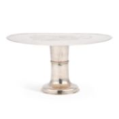 A QUEEN ANNE SCOTTISH SILVER FOOTED SALVER