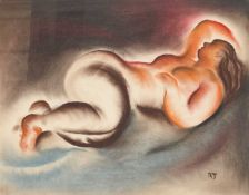 FREDERICK ROBERT JOHNSON (1900-1986) RECLINING NUDE