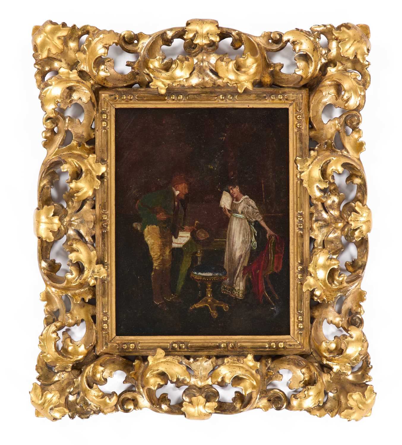 19TH CENTURY ITALIAN SCHOOL THE CONVERSATION