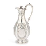 A VICTORIAN SILVER EWER