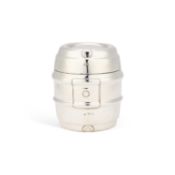 AN ELIZABETH II IRISH SILVER TOBACCO JAR