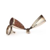 A GEORGE III SILVER NUTMEG GRATER