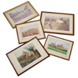 VARIOUS SPORTING ARTISTS (19TH/ 20TH CENTURY) A LARGE COLLECTION OF HUNTING, RACING & SPORTING PRINT