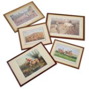 VARIOUS SPORTING ARTISTS (19TH/ 20TH CENTURY) A LARGE COLLECTION OF HUNTING, RACING & SPORTING PRINT