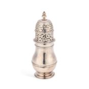 A QUEEN ANNE BRITANNIA STANDARD SILVER CASTER