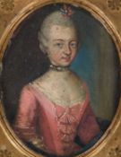 18TH CENTURY EUROPEAN SCHOOL, POSSIBLY AUSTRIAN PORTRAIT MINIATURE OF A LADY