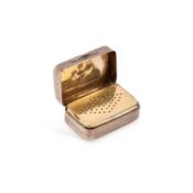 A GEORGE III SILVER VINAIGRETTE