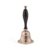 A GEORGE III CAST SILVER TABLE BELL