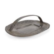 ARCHIBALD KNOX (1864-1933) FOR LIBERTY & CO, A TUDRIC PEWTER CAKE BASKET