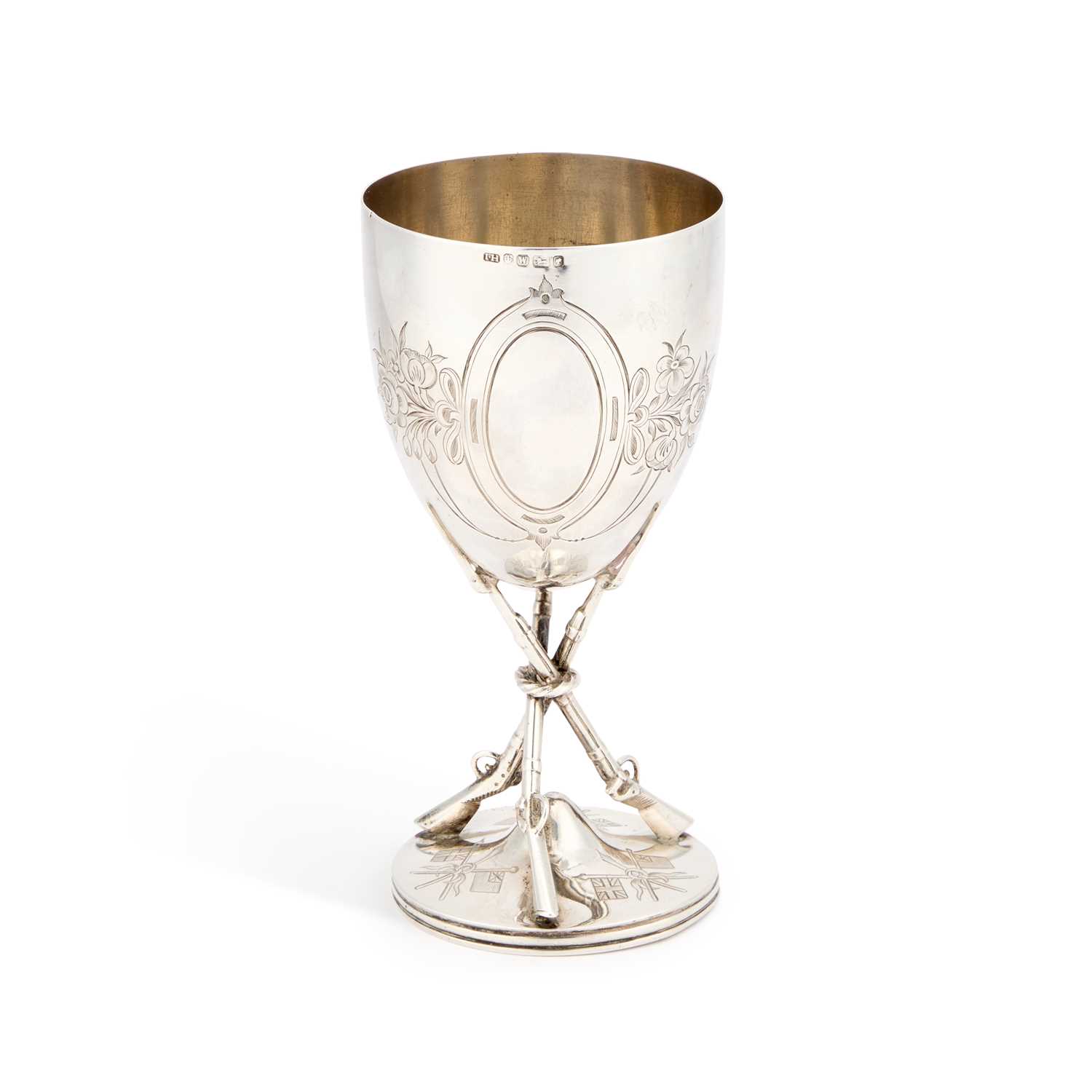 A VICTORIAN SILVER GOBLET