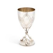 A VICTORIAN SILVER GOBLET