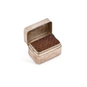 A GEORGE III SILVER NUTMEG GRATER