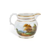 A NEW HALL BONE CHINA JUG CIRCA 1815