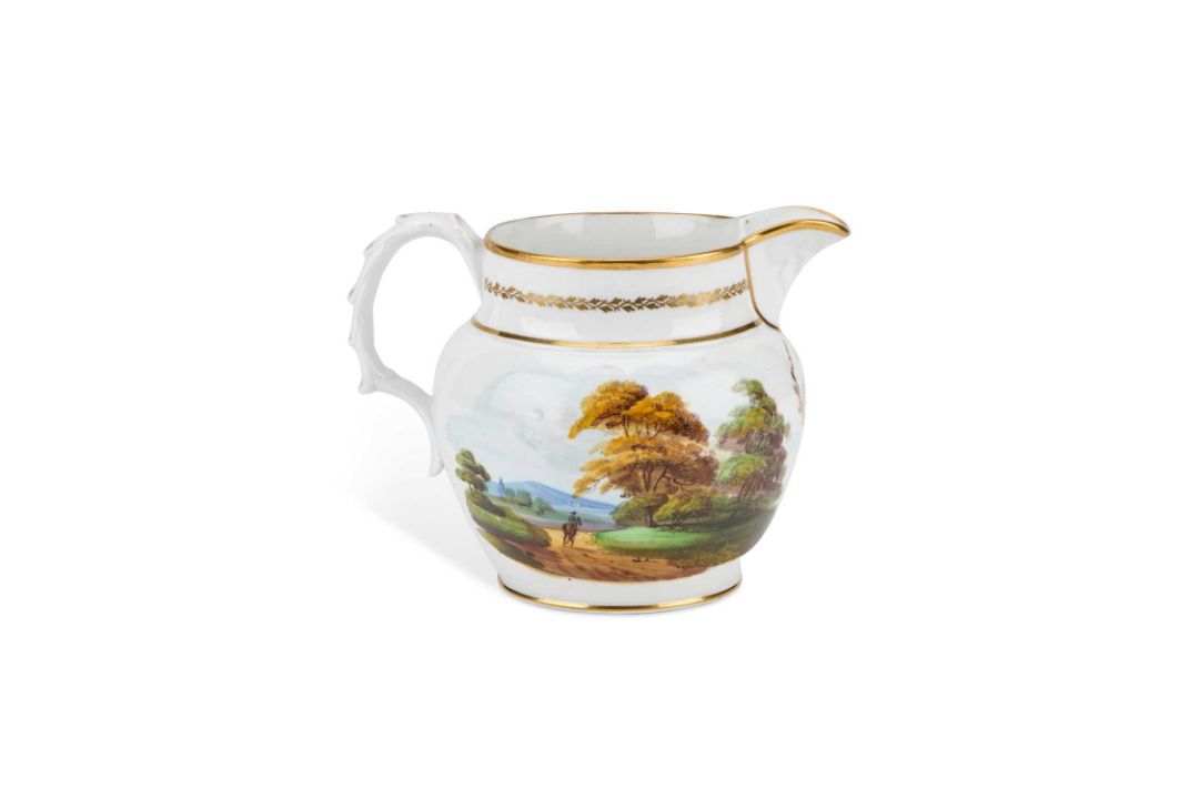 A NEW HALL BONE CHINA JUG CIRCA 1815 - Image 1 of 7