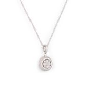A DIAMOND CLUSTER PENDANT