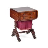 A REGENCY MAHOGANY READING/ WORK TABLE