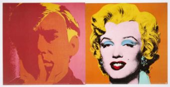 AFTER ANDY WARHOL (1928-1987) MARILYN (ORANGE) & SELF PORTRAIT