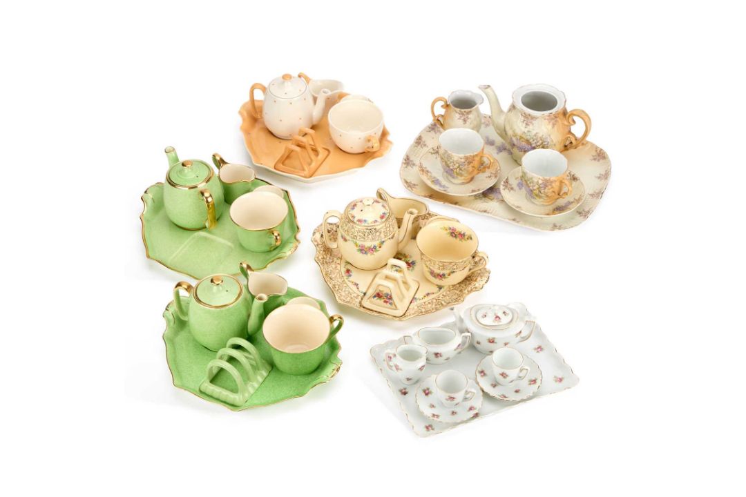 FOUR 20TH CENTURY BACHELOR TEA SERVICES