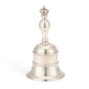 A VICTORIAN SILVER TABLE BELL