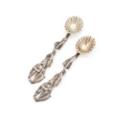 A PAIR OF VICTORIAN SILVER CONDIMENT SPOONS