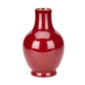A CHINESE SANG-DE-BEOUF VASE