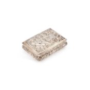 REGIMENTAL INTEREST: A FINE GEORGE IV SILVER SNUFF BOX