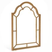 AN EARLY 20TH CENTURY GILT-FRAMED WALL MIRROR