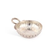 AN 18TH CENTURY FRENCH SILVER WINE TASTER