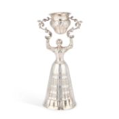 A LATE 19TH CENTURY GERMAN SILVER WAGER CUP